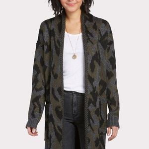 John and Jenn Andre Camo Cardigan